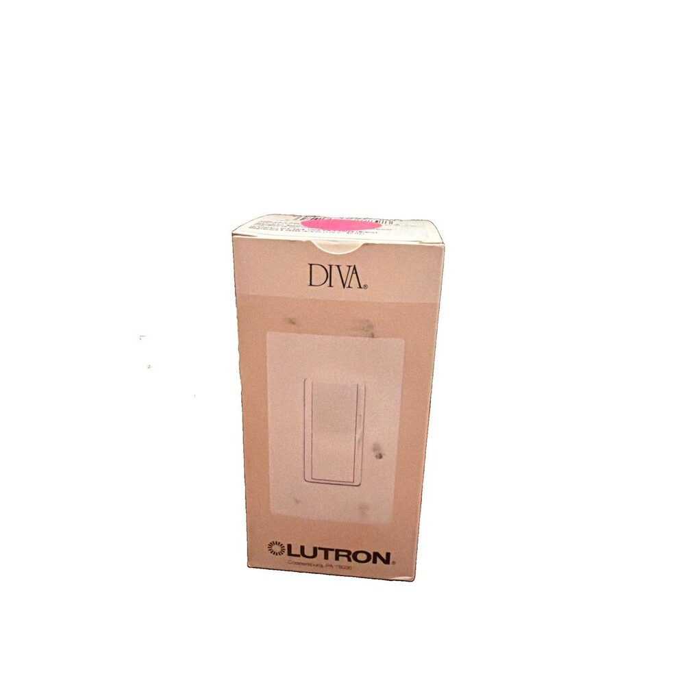 LUTRON DVLV-103P-WH DIVA 1000W MLV 3-WAY DIMMER SWITCH WHITE NEW